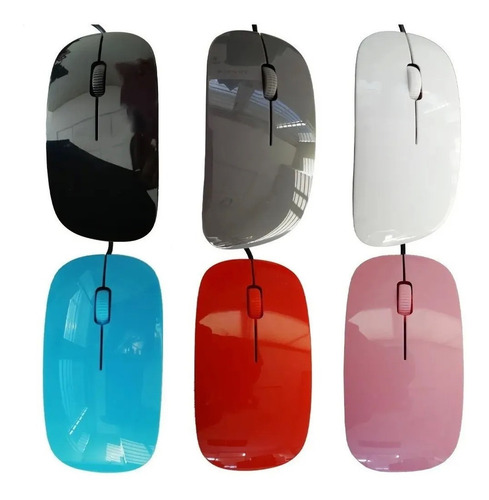Imagen 6 de 10 de Mouse Optico Usb Cable Scroll Luz Pc Notebook Envíos Gtía.