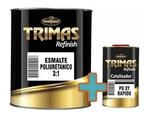 Pintura Poliuretano Para Auto 1 Litro + Catalizador Trimas