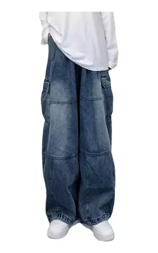 Jeans Y2k Baggy Cargo, Estilo Vintage