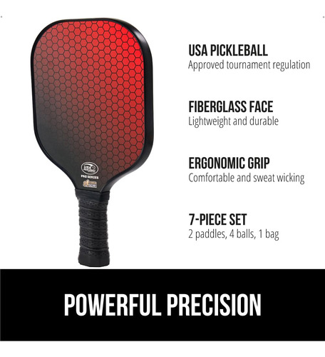 Juego De Paletas De Pickleball Gorilla Gear Aprobado Por Usa