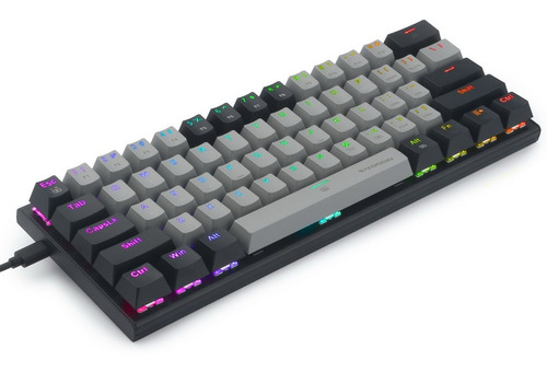 Teclado Gamer E-yooso Z-11 61 Chave Inglés Con Luz Rgb