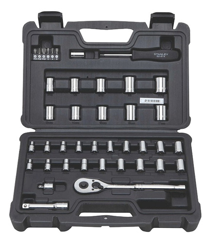 Juego De Herramientas Mecánicas 40 Pz Stanley Stmt71648 Color Plateado
