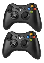 Comprar Kit 2 Controles Para Xbox 360 Sem Fio Slim Preto