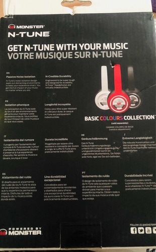 Imagen 2 de 5 de Audífonos Monster N-tune