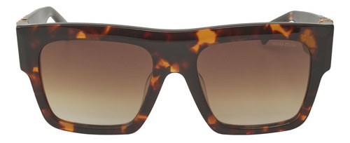 Miu Miu Mu 10ws Vau-6s1 Square Shape Tortoise Gold (Usado)