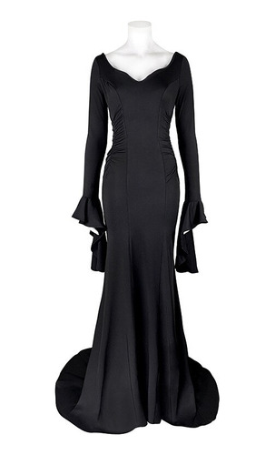 Vestido De Cosplay Addams Morticia Para Mujer, Estilo Gótico