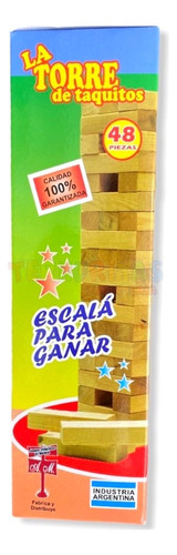 Yenga Torre De Taquitos X48 Piezas Juego Ingenio Clasico Ep