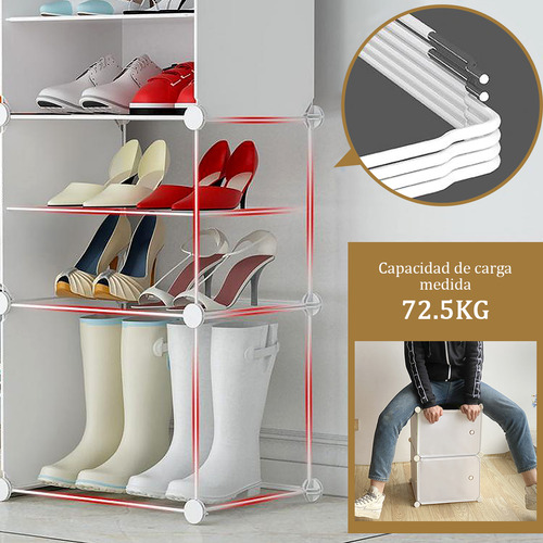 Rack zapatera Longliv L5-BT-061 color blanco
