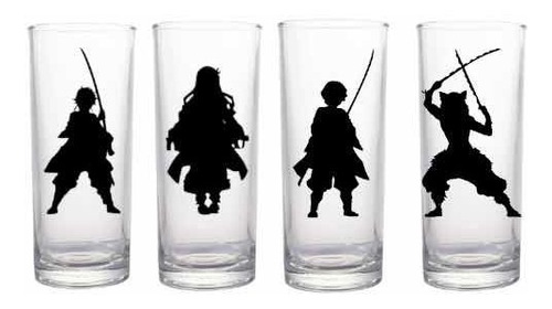 Set De Vasos Altos Kimetsu No Yaiba Demon Slayer