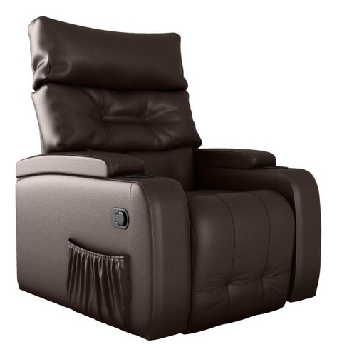 Poltrona Do Papai Giratoria Reclinavel Commander Marrom