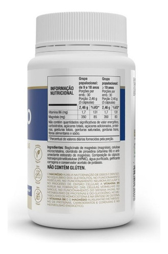Magnésio Plus 90 Cápsulas Vitafor