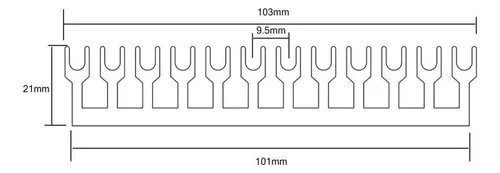 Tiras De Barrera De 12 Posiciones, 15 X 600 V, 15 A, Dos Tor