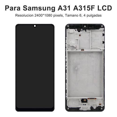 Okbichi Tft Pantalla Lcd Con Marco Para Samsung Galaxy A31 Sm-a315f, Sm-a315f/ds, Sm-a315g/ds, Sm-a315g, Sm-a315n