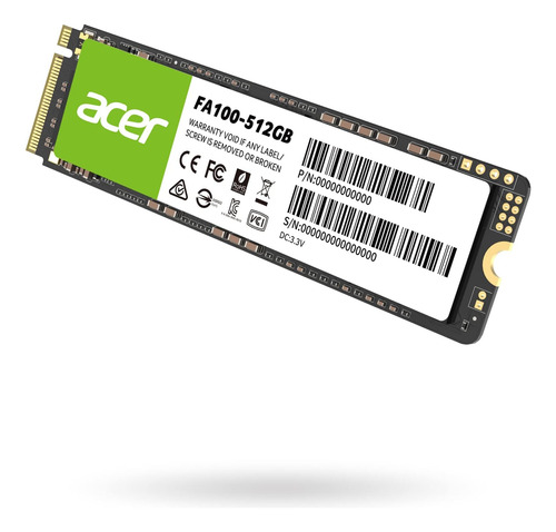 Disco Solido Interno Nvme Ssd Acer Fa100 512gb (bl.9bwwa.119