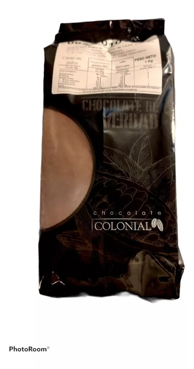 Cacao Alcalino Colonial 1 Kg Chocolate Pasteleria