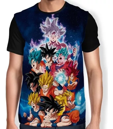 Camiseta Infantil Blusa Criança dragon ball goku Desenho