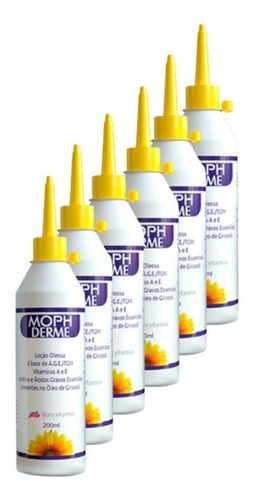 Imagem 3 de 4 de Oleo De Girassol 200ml Moph Derme Francefarma Kit C/6 Un