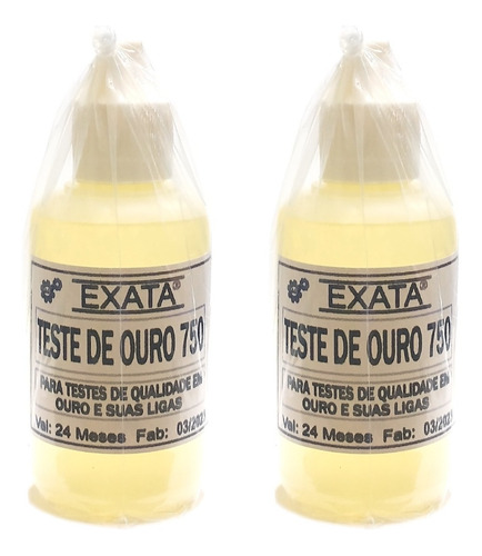 Teste De Ouro Prata = 2 Ácidos 18k Com 30 Ml Cada Ourives