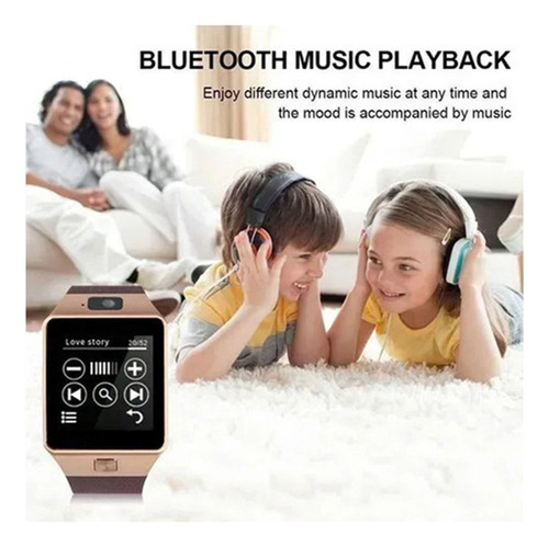 A Reloj Inteligente Dz09 Con Tarjeta Sim/cámara For Y