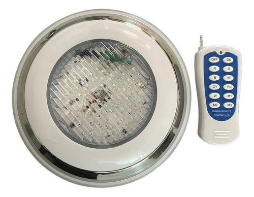 Reflector De Acero Inox. 12w Led Rgb 7 Colores. Pool System