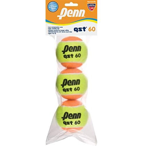 Qst 60 Tennis Balls Youth Felt   Dot Tennis Balls For B...