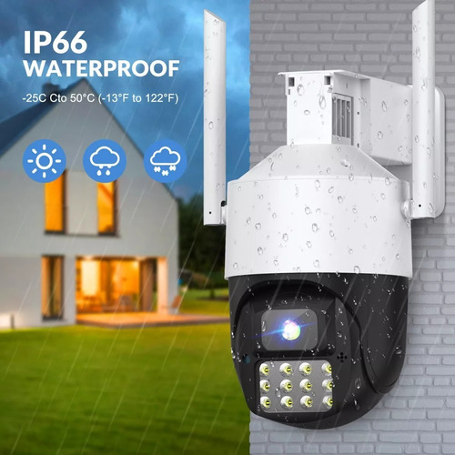 Imagen 7 de 8 de Cámaras De Seguridad Wifi Para Exteriore 3k Con Alarma De5mp