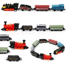 Comprar Hanaive 2 Juegos De Tren Miniatura Con Locomotora Y Vagones