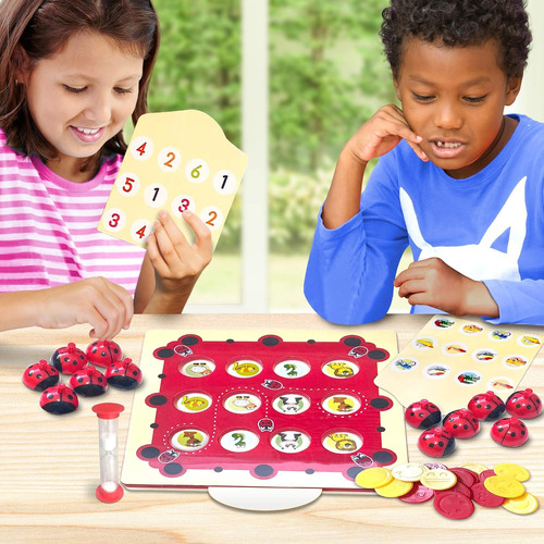 Juego De Mesa Gamie Ladybug Combinacion De Memoria