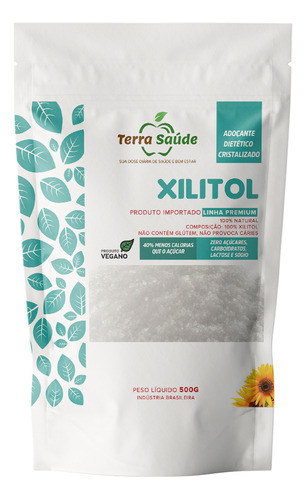 Xilitol Terra Saúde Cristalizado Low Carb 01kg