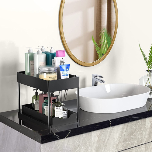 2 Pzs 2 Niveles Organizador Multifuncional Baño Cocina