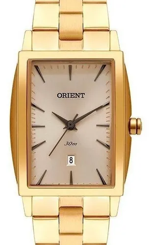 Reloj orient dorado cuadrado sales