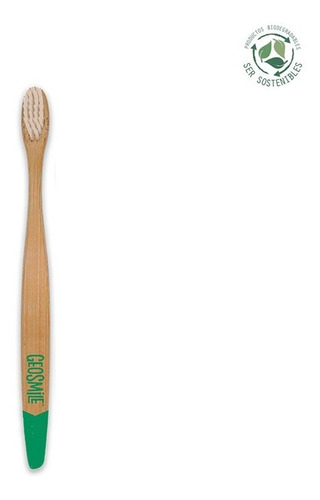 Imagen 3 de 3 de Cepillo Dental De Bambu, 100% Biodegradable, Geosmile