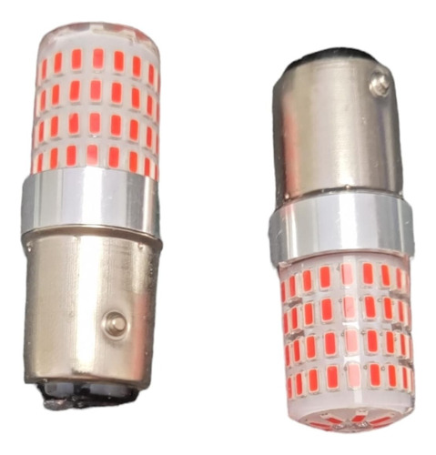 Lámpara Led S25 1157 2 Polo Rojo 12v