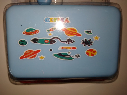 Kit Escova E Pente Bebe Banho Azul Azul