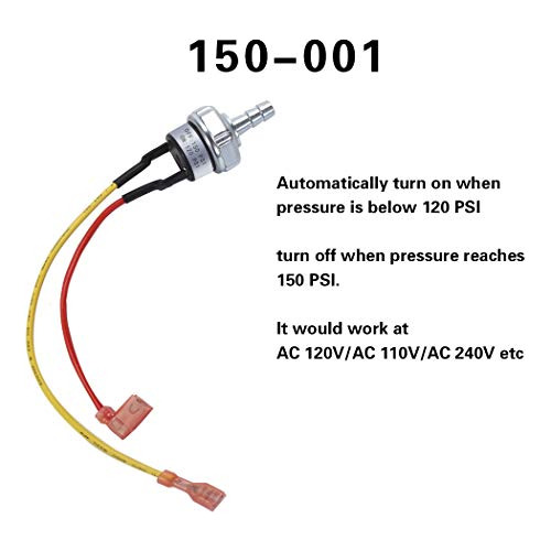 Pressure Switch 150 Psi 120 Compressor Controller Ac