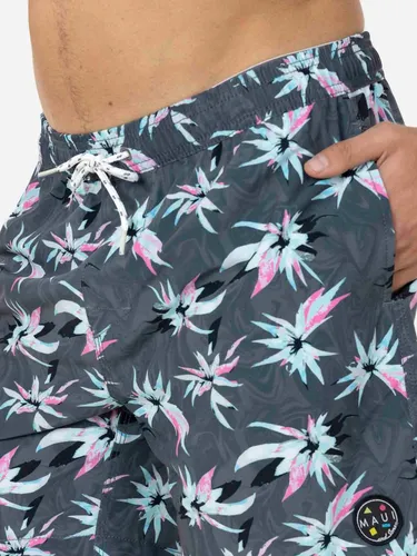 Traje De Baño Maui And Sons Hawaiian Dark Elastic Waist