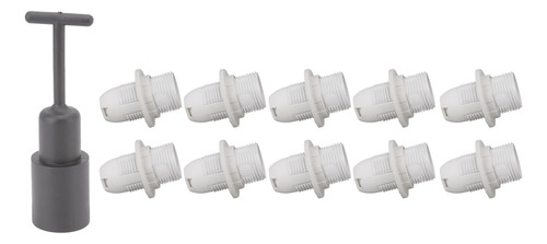 Soporte E14, 10 Unidades, Funda De Abs Resistente A Altas Te