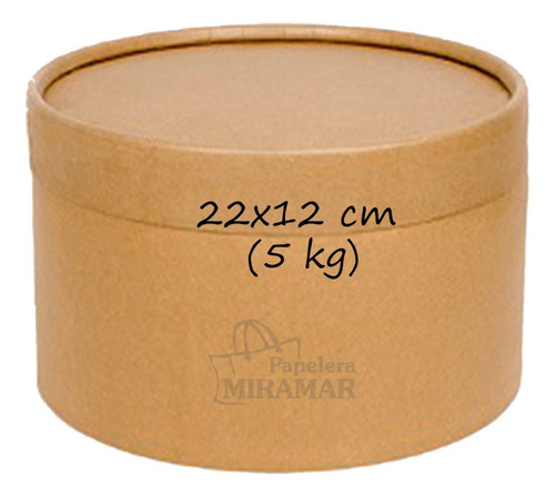 10 Potes Carton Caja Cuñete Dulce De Leche 5kg 22x12cm