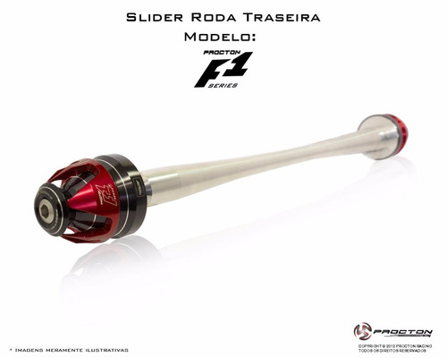 Slider De Roda Eixo F1 Traseira Procton Racing Bmw S1000 Rr