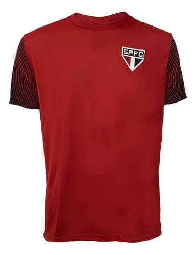 Camiseta Spr São Paulo Masculino - Vermelho E Preto