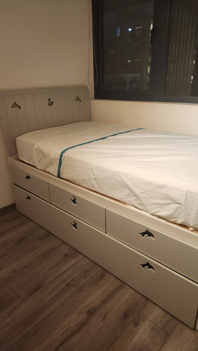 Cama Nido 1.5 Plazas (incluye 1 Colchon Y Ropa De Cama) Cam (Usado)