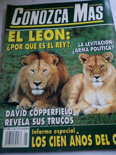 Imagen 1 de 5 de Revista Conozca Más El León Por Qué Es El Rey Año 6 No. 5