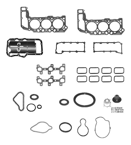 Kit Juntas De Motor Dakota 4wd 2005-2006 V6 3.7 Mls Ck