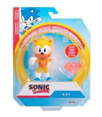 Figura Sonic The Hedgehog - Ray Y Accesorio
