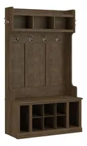 Comprar Perchero Bush Furniture Color Marron Con Estantes