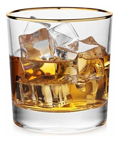 Vasos De Old Fashioneds, Juego De 4 Vasos De Whisky Obsidian