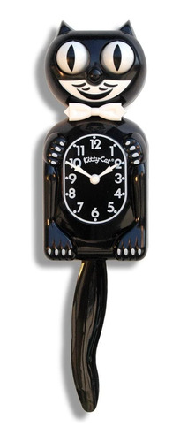 Reloj De Gato Negro Clásico Kit-cat Klock