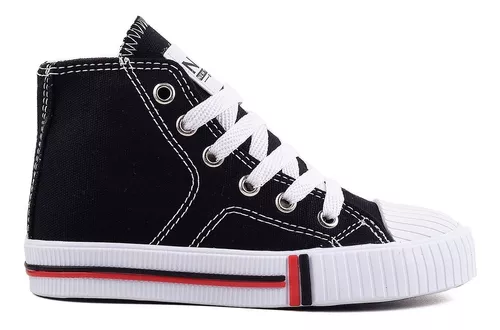 Tênis Infantil Converse All Star Preto 2V Couro (18-25) - Laranjeiras Kids