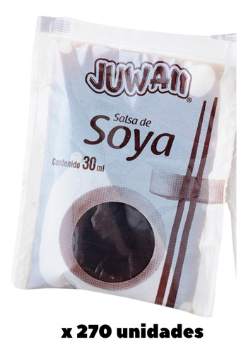 Salsa De Soya Sachet 30ml X 270 Unidades Juwaii
