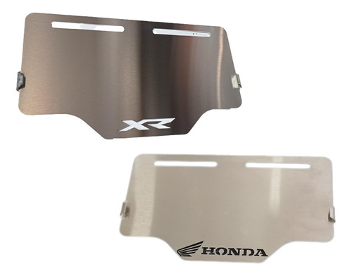 Porta Placa Refuerzo Placa Protecciones Lujos Motos Honda Xr